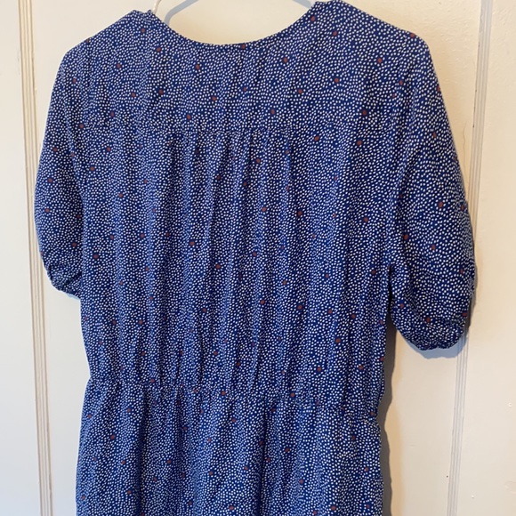 Lucky Brand polka dot wrap dress short sleeve - Picture 4 of 11